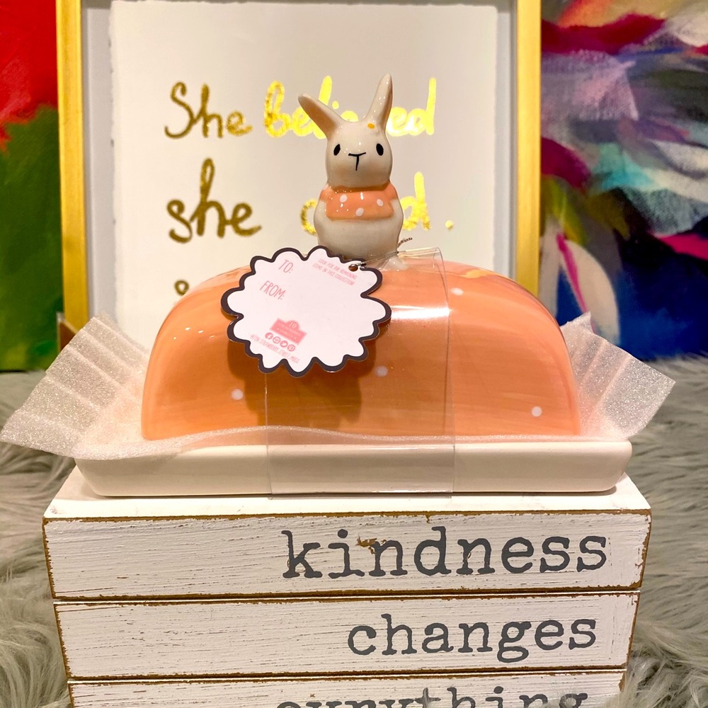 Whimsical cupboard butter holder